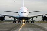 British Airways-A380 zu schwer für Taxiway