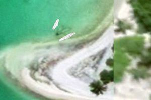 Zeigen diese Umrisse Earharts Flugzeugwrack?