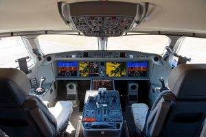 Auf einem A220-Flug klemmte ein Schubhebel