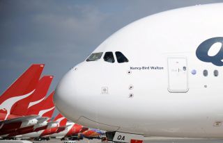 Airbus A380 von Qantas