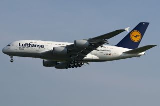 Lufthansa A380 Arrivel for ILA 2010