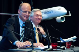Airbus Manager Tom Enders und John Leahy
