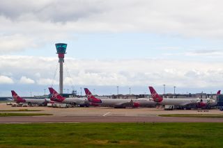 Virgin Atlantic Flotte in London Heathrow