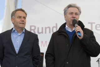 Prof. Dr. Rainer Schwarz und Klaus Wowereit