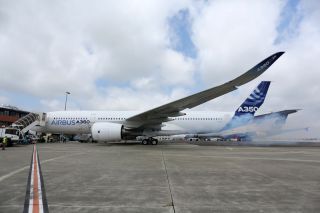 Airbus A350 XWB - erster Triebwerkslauf