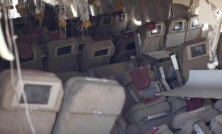 Kabine der verunglückten Boeing 777-200