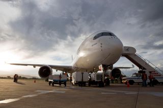 Airbus A350 in Bolivien