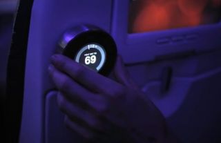 Thermostat am Flugzeugsitz