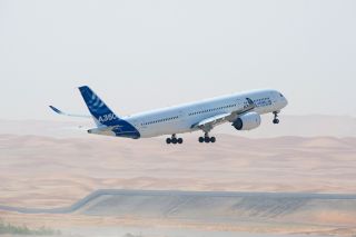 Airbus A350 MSN3 bei Hot Weather Testing in Al Ain