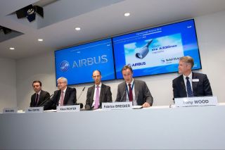Airbus-Management auf der Farnborough Airshow 2014