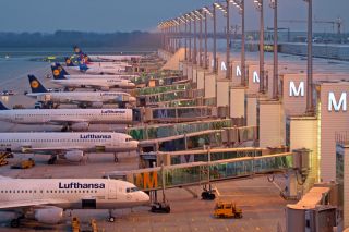 Lufthansa am Flughafen München