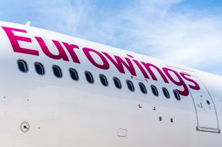 Eurowings-Schriftzug am Airbus A330-200