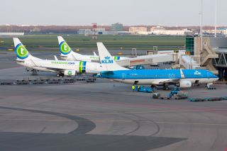 KLM und Transavia in Amsterdam