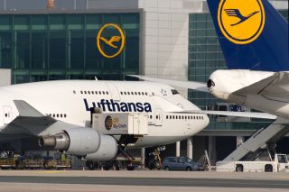 Lufthansa am Flughafen Frankfurt
