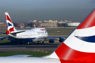 British Airways Boeing 747-400 in LHR