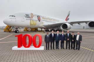 100. Airbus A380 für Emirates