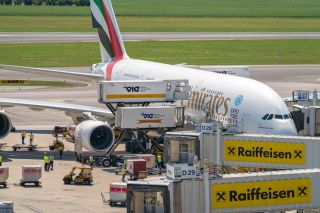 Emirates A380: Erster Linienflug nach Wien