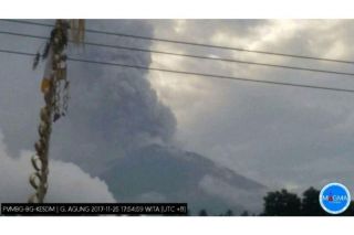 Der indonesische Vulkan Mount Agung