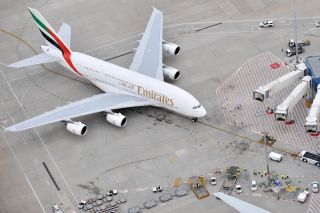 Emirates Airbus A380 in Sydney