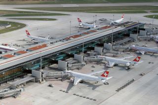 Swiss am Flughafen Zürich