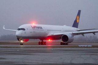 Erste Lufthansa A350 in München