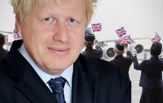Boris Johnson hält die Luftfahrt in Atem