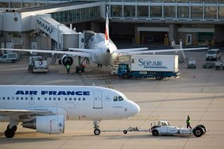 Air France Airbus A318 in Paris CDG