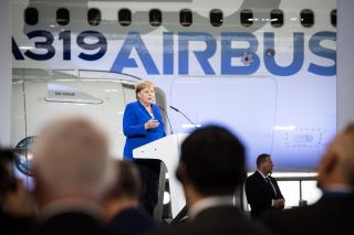 Bundeskanzlerin Angela Merkel in Leipzig