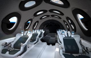Virgin Galactic spaceship seats