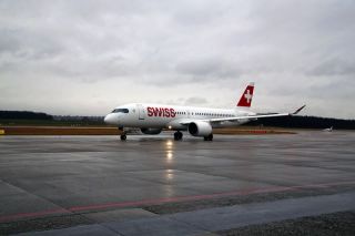 Swiss Bombardier CSeries in Genf