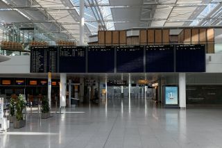 Kaum Flüge am Flughafen München