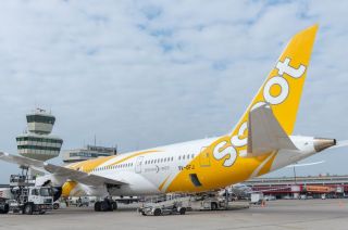 Scoot Boeing 787-8 in Berlin-Tegel