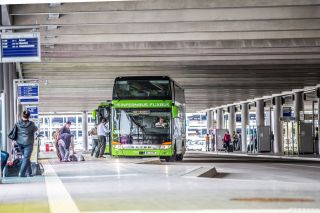 Flixbus am Flughafen Stuttgart