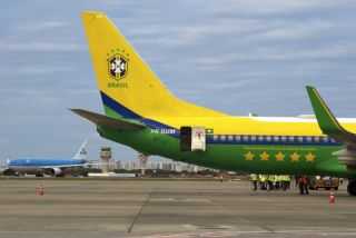 KLM auf dem internationalen Flughafen in Fortaleza