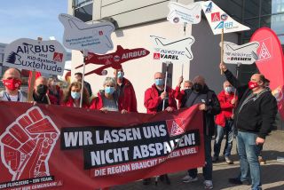 IG Metall: Proteste bei Airbus