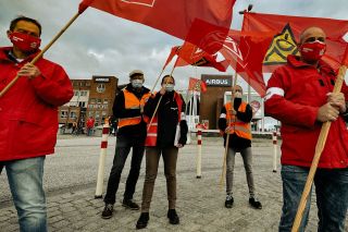 Warnstreiks bei Airbus