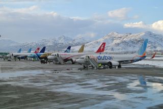 Flughafen Kabul am 15. Januar 2012