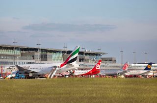 Vorfeld Flughafen Hamburg