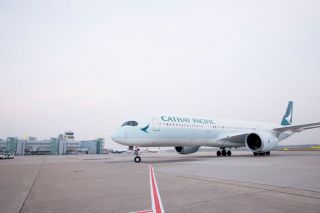 Cathay Pacific Airbus A350-900 in Düsseldorf