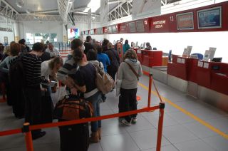 Im Flughafen Rom-Ciampino