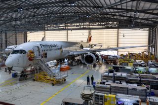 Airbus A350 bei Lufthansa Technik