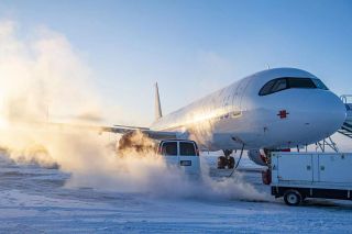 Airbus A321XLR in Iqaluit