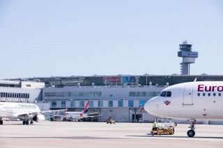 Eurowings am Flughafen Düsseldorf