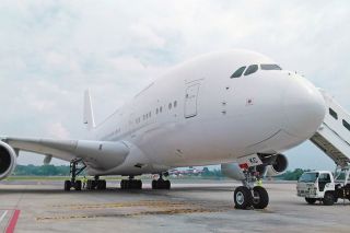 Hi Fly Airbus A380, frühere 9V-SKC