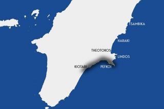 Waldbrandgebiet auf Rhodos