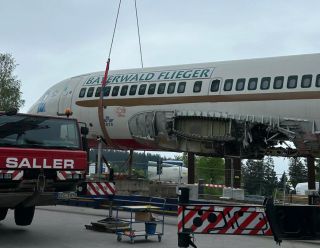 Airbus A319 ist in Sankt Englmar gelandet