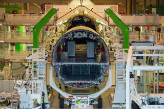 Endmontage der ersten A350-1000