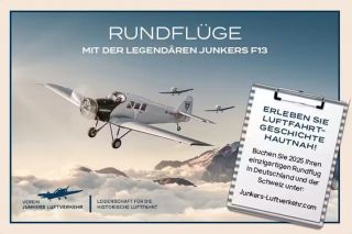 Rundflüge mit dem Verein Junkers Luftverkehr