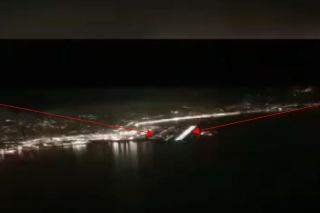 Flughafen Nizza bei Nacht