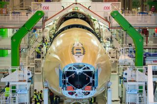 Endmontage der ersten A350-1000
